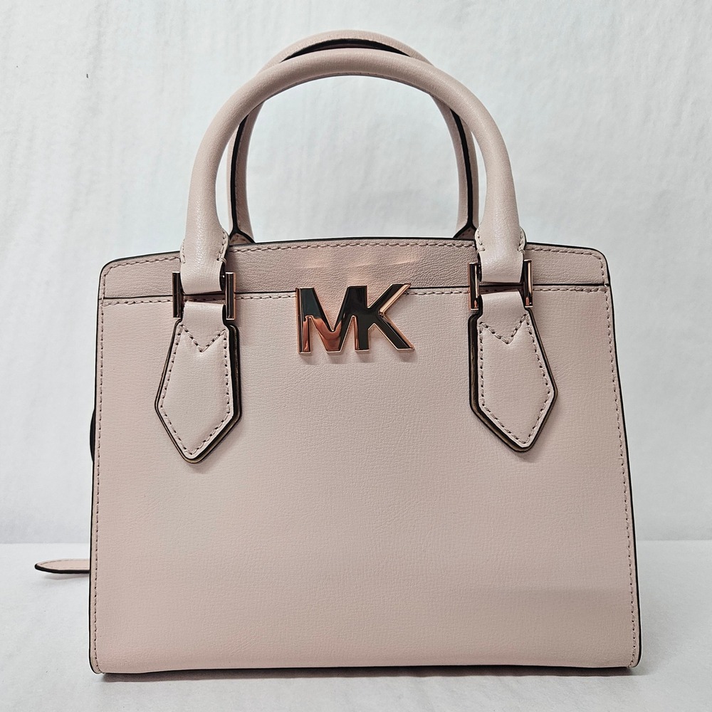 Michael Kors Mott Medium Messenger Crossbody Bag 35T0ROXM2L Pink Rose Gold